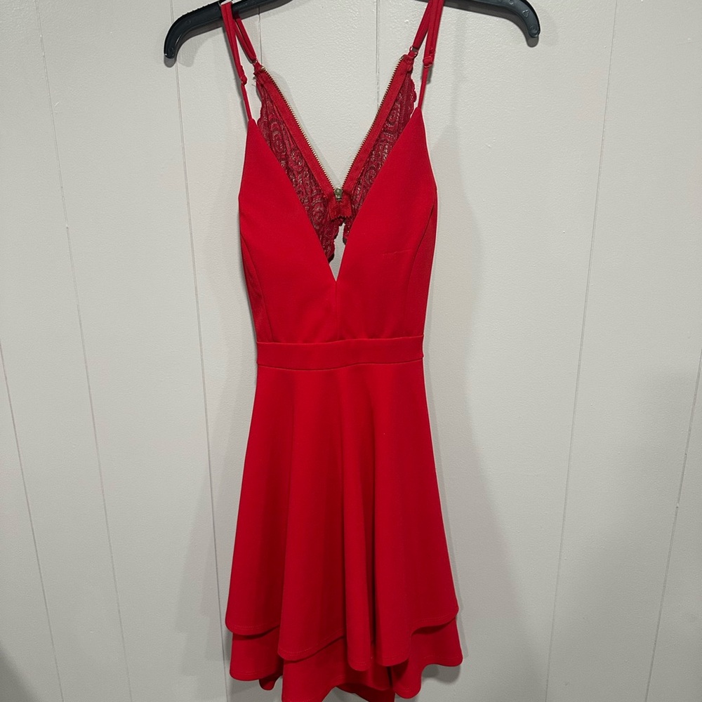 Red mini dress.  Size M